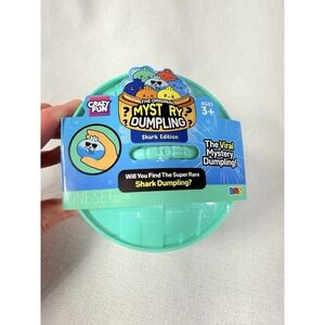 Crazy Fun Shark Dumpling SealedEdition Mystery Squishy Blind Pack Turquoise RARE